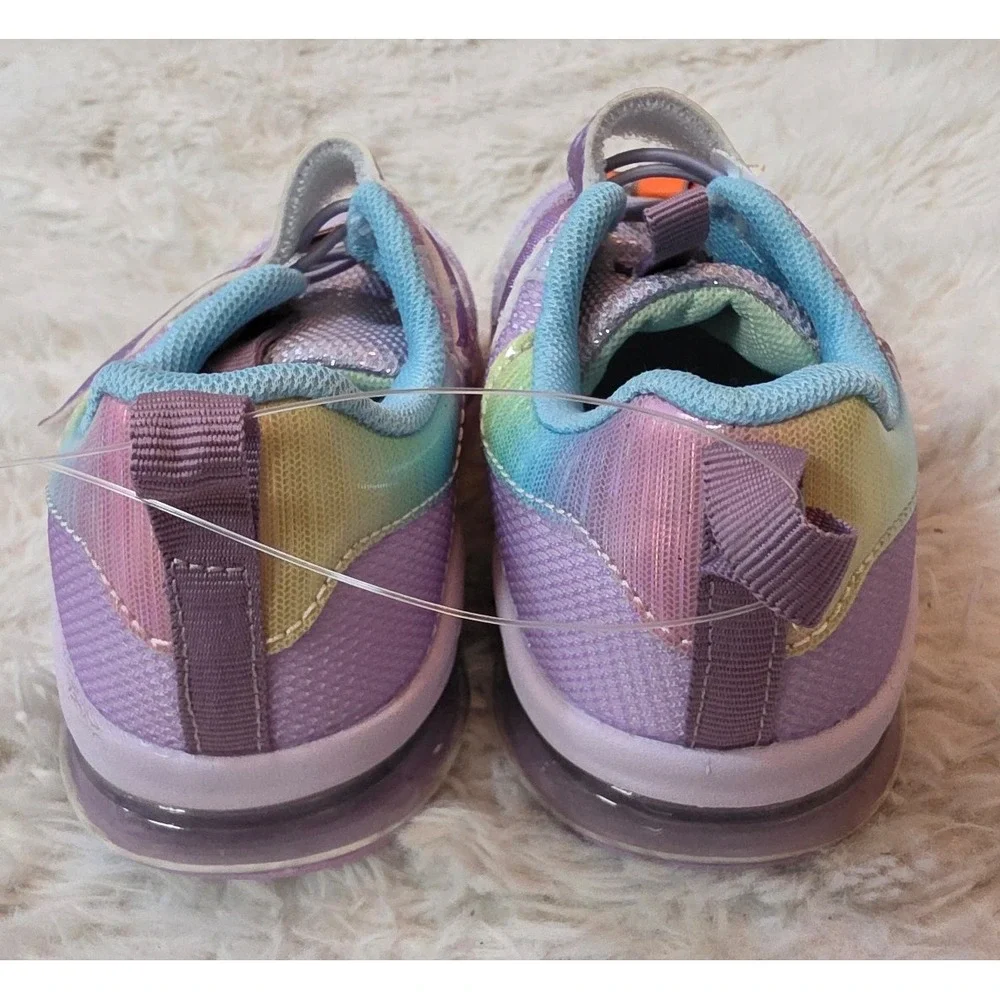 NWT GEERS by Dream Seek Girls' Comfort Foam Sneakers - Purple Pastel - Size 11T